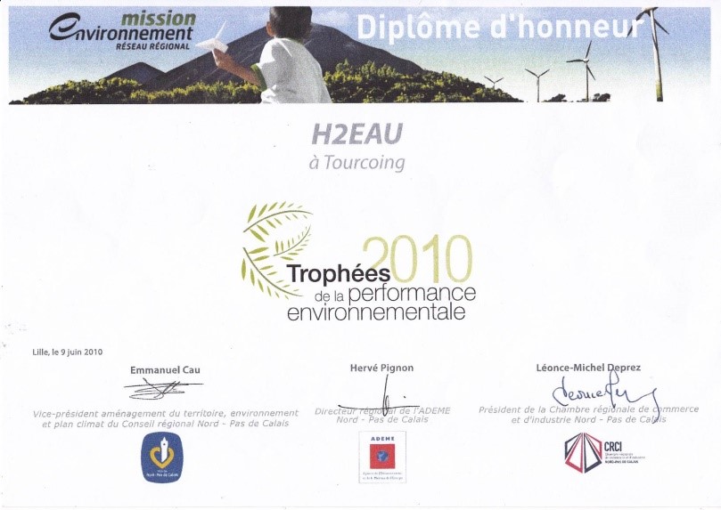 Trophée de performance environnementale 2010
