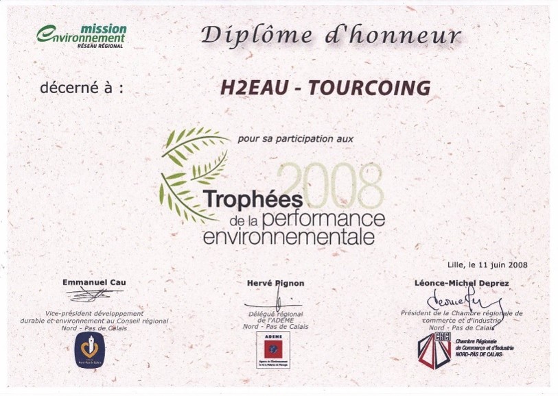 trophée de performance 2008